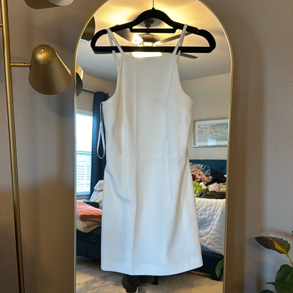 French Connection Whisper Light Sheath Minidress, Size 2 in Summer White NWOT
